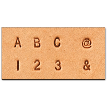 Tandy Leather Craftool 1/4 (6 mm) Alphabet & Number Set 8137-00