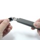 Set Cutter / cutit utilitar metalic mic NT Cutter - 9mm + 10 lame de schimb + rigla 30 cm