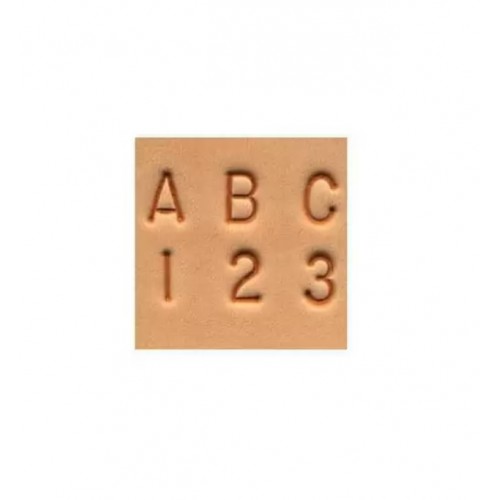 8137-00 Set stante embosare piele litere si cifre 6mm.