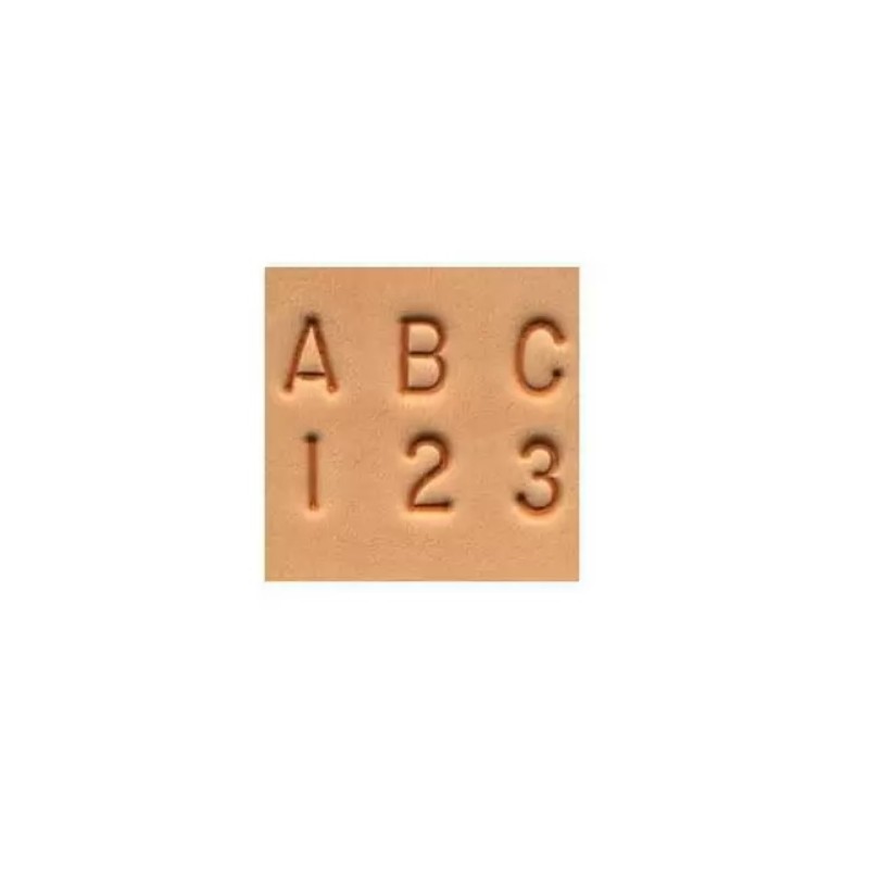 8137-00 Set stante embosare piele litere si cifre 3mm.