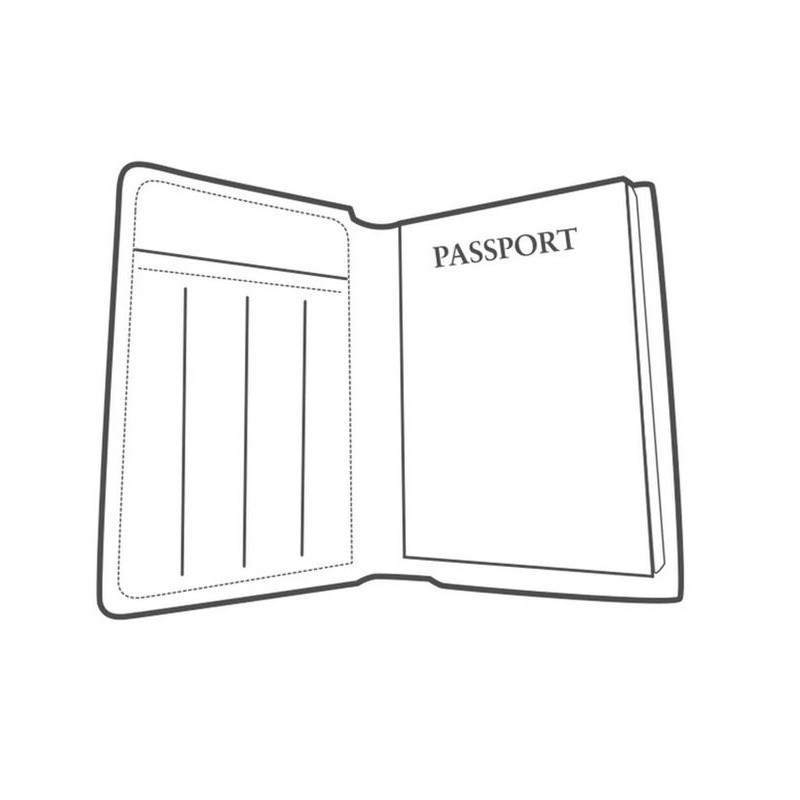 Sablon portofel pasaport  Tandy Leather