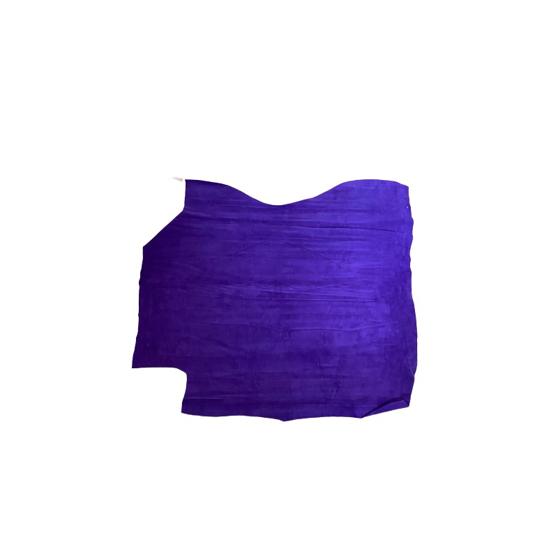 Piele naturala intoarsa / velur, albastru purpuriu
